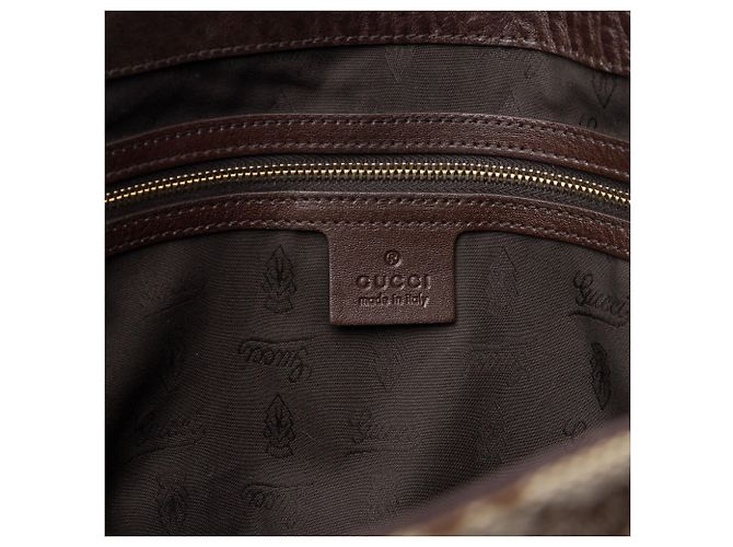Borsa Tote Gucci Beige Large GG Canvas GG Charm - vista 5