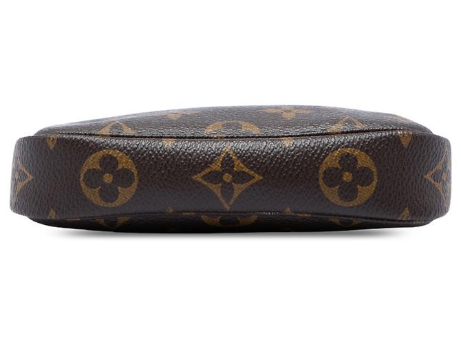 Louis Vuitton Brown Monogram Mini Pochette Accessoires Marrone - vista 3
