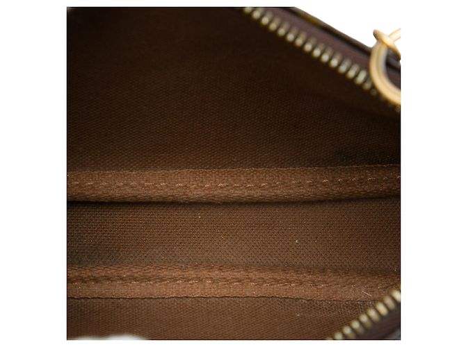 Louis Vuitton Brown Monogram Mini Pochette Accessoires Marrone - vista 4