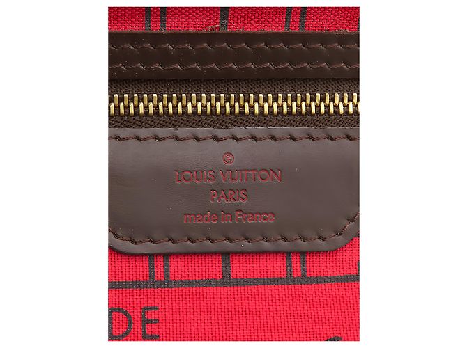 Louis Vuitton Brown Damier Ebene Neverfull PM Marrone - vista 5