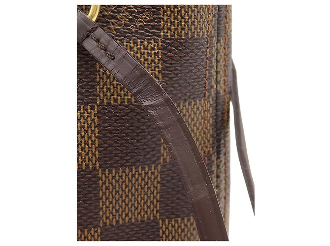 Louis Vuitton Brown Damier Ebene Neverfull PM Marrone - vista 9