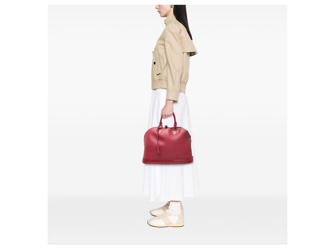 Louis Vuitton Pink Epi Alma GM - view 6