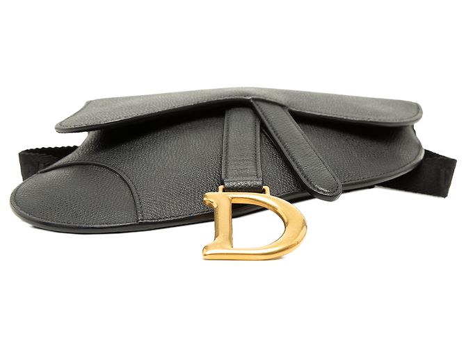 Autre Marque Bolso cinturón Saddle Dior de piel negra Negro - vista 3