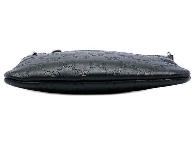 Borsa a tracolla Gucci Guccissima nera Nero - vista 3