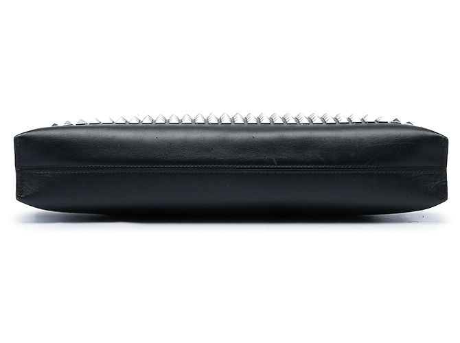 Clutch T in pelle di vitello borchiata nera LOEWE Nero - vista 3