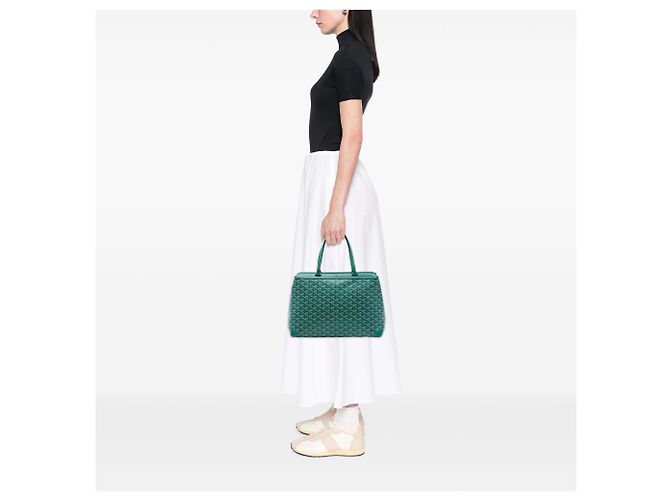 Goyard Green Goyardine Bellechasse PM Verde - vista 6