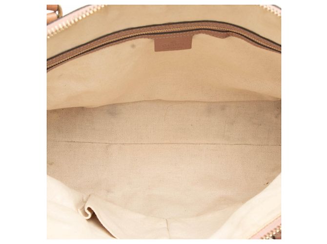 Borsa tote Gucci Bree Dome Medium in tela GG beige - vista 4
