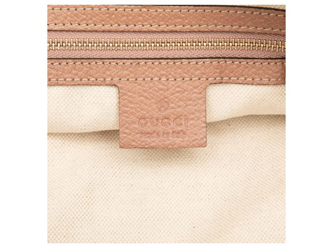 Borsa tote Gucci Bree Dome Medium in tela GG beige - vista 5