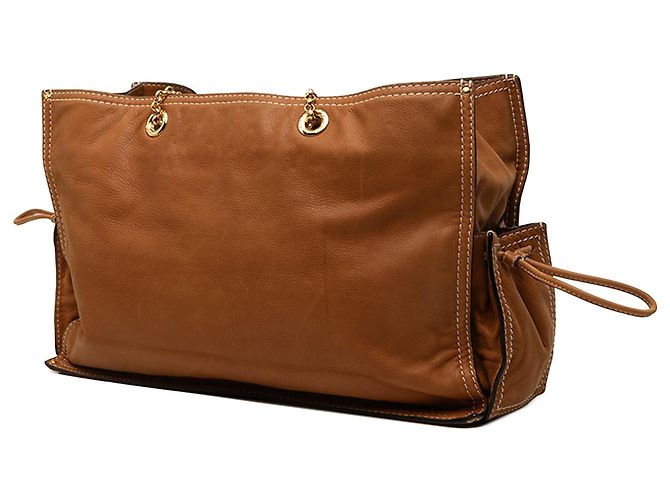 LOEWE Brown Leather Crown Logo Shopper Tote Braun - Ansicht 2