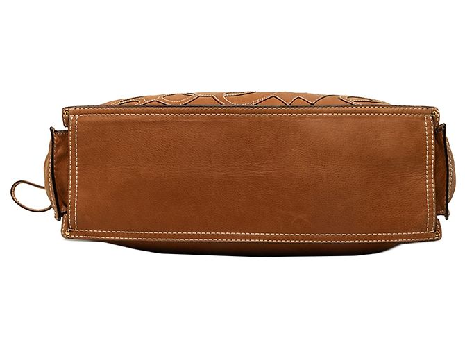 LOEWE Brown Leather Crown Logo Shopper Tote Braun - Ansicht 3