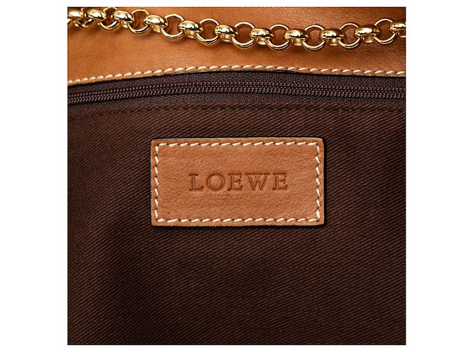 LOEWE Brown Leather Crown Logo Shopper Tote Braun - Ansicht 5