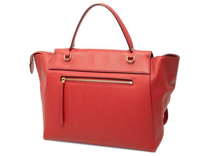 Céline Celine Mini Gürteltasche aus narbigem Kalbsleder Rot - Ansicht 2