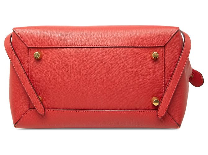 Céline Celine Mini Gürteltasche aus narbigem Kalbsleder Rot - Ansicht 3
