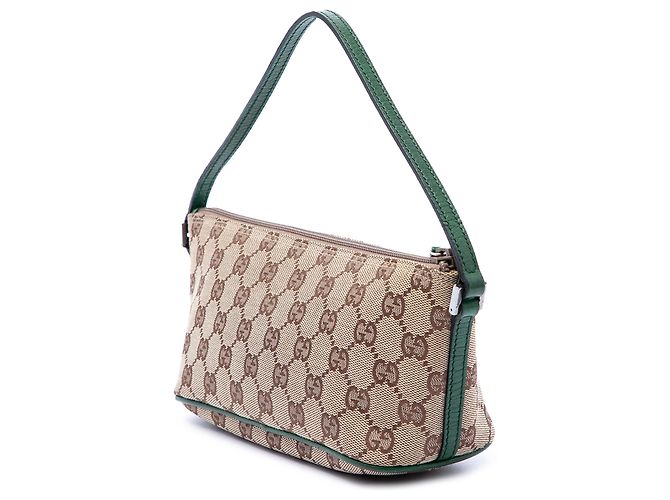 Gucci Beige GG Canvas Boat - vista 2