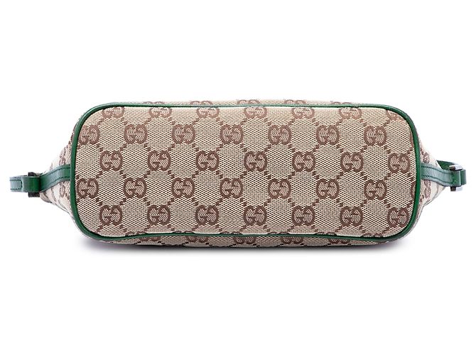 Gucci Beige GG Canvas Boat - vista 3