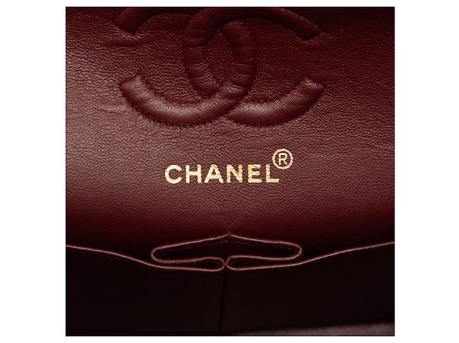 Chanel Black Small Classic Lambskin Double Flap Preto - vista 5