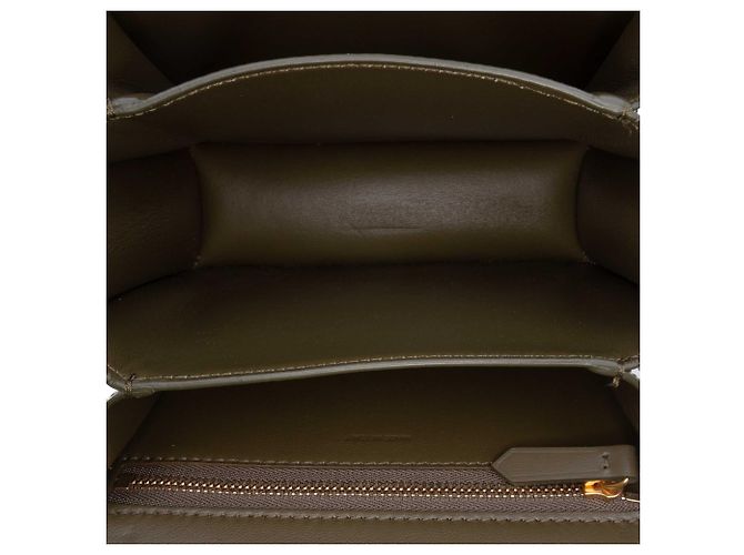 Céline Celine Green Small Calfskin Classic Box Verde Verde oliva - vista 4