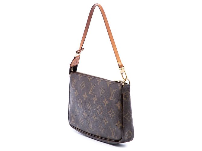 Louis Vuitton Brown Monogram Pochette Accessoires Marrone - vista 2
