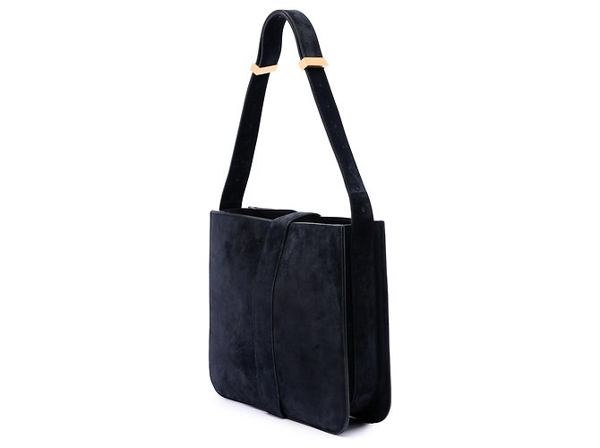 Borsa a tracolla Marie Bottega Veneta in camoscio nero - vista 2