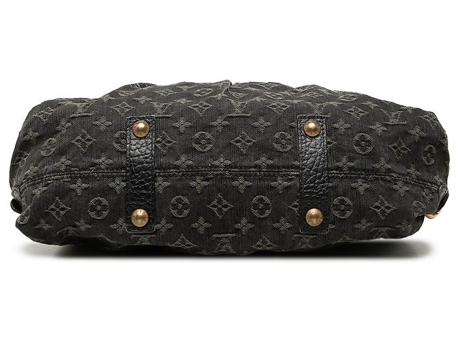 Louis Vuitton Black Monogram Denim Neo Cabby MM Nero - vista 3