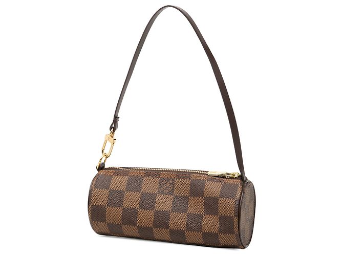 Louis Vuitton Brown Damier Ebene Papillon Pochette Marrone - vista 2