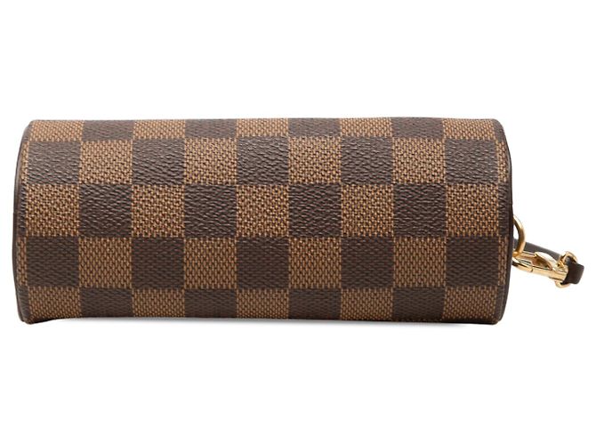 Louis Vuitton Brown Damier Ebene Papillon Pochette Marrone - vista 3