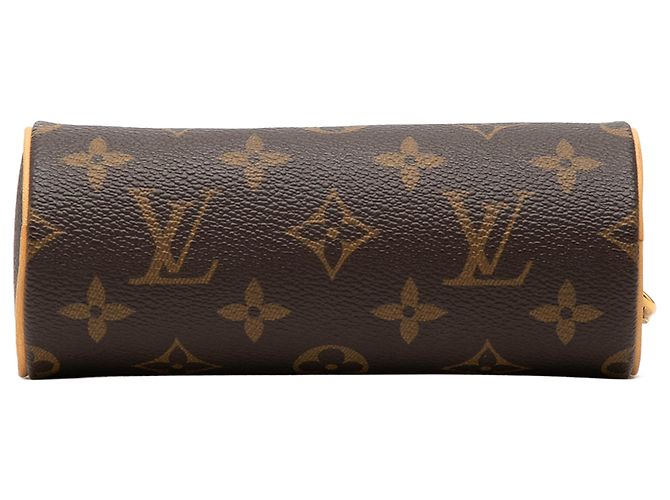 Louis Vuitton Brown Monogram Papillon Pochette Marrom - vista 3
