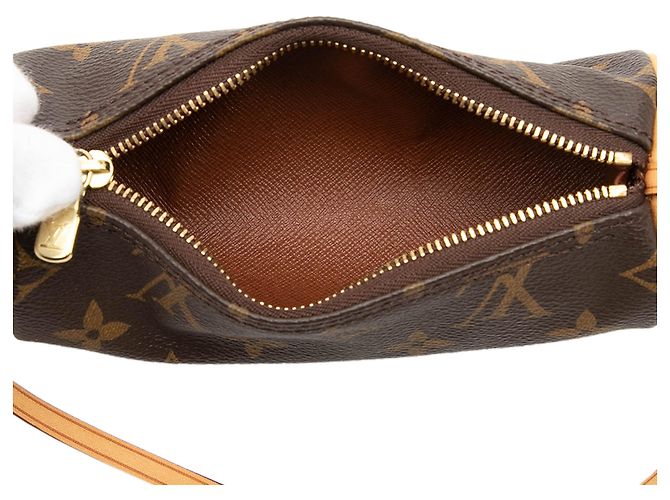 Louis Vuitton Brown Monogram Papillon Pochette Marrom - vista 4