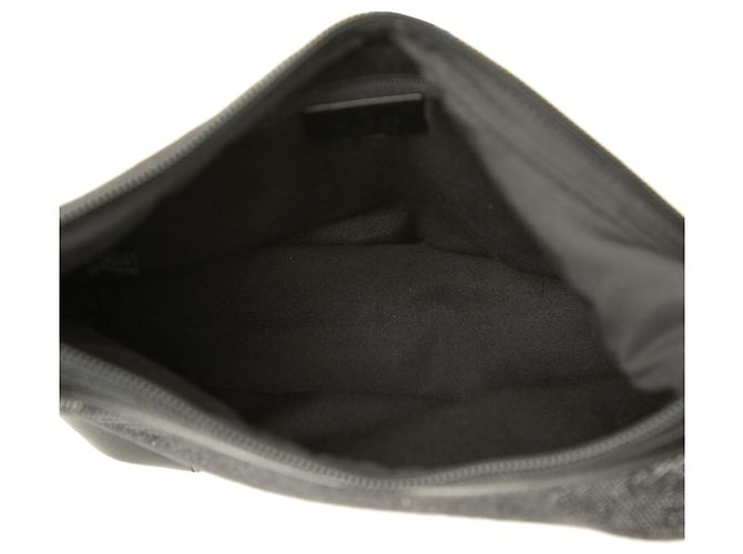 Borsa a tracolla Gucci in denim GG nero - vista 4