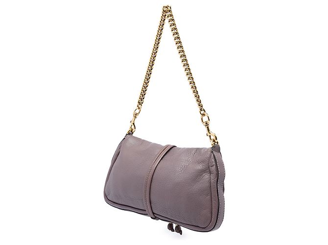 Borsa a tracolla Gucci Bamboo Croisette in vitello viola Porpora - vista 2