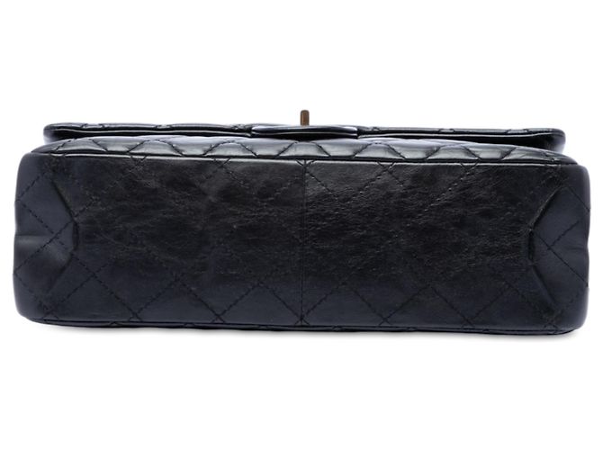 Chanel Black Quilted Aged Calfskin Reissue 2.55 Double Flap 226 Nero - vista 3