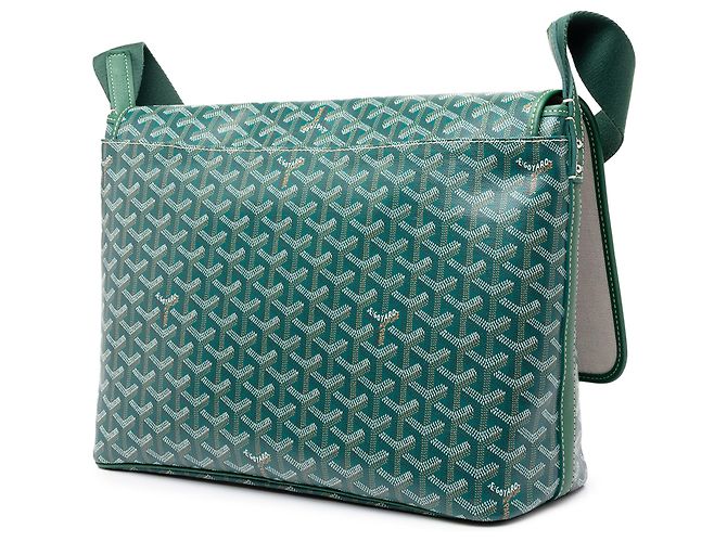 Goyard Green Goyardine Capetien MM Messenger Verde - vista 2