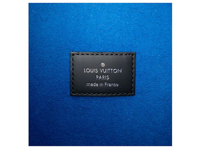 Louis Vuitton Black Damier Graphite Alpha Pochette GM Nero - vista 5