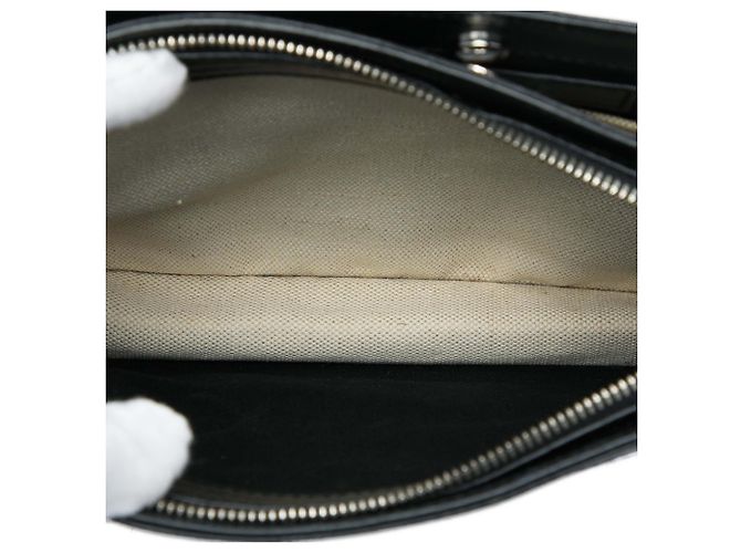 Balenciaga Pochette Crossbody in tela marrone e blu navy - vista 5
