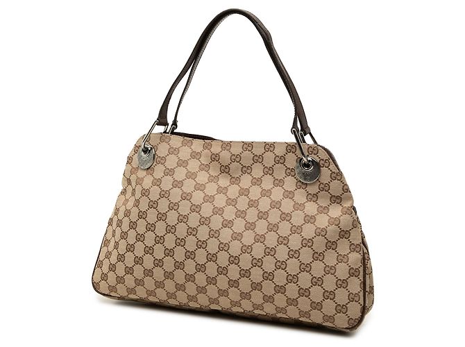 Bolsa de Ombro Gucci Beige GG Canvas Eclipse Bege - vista 2