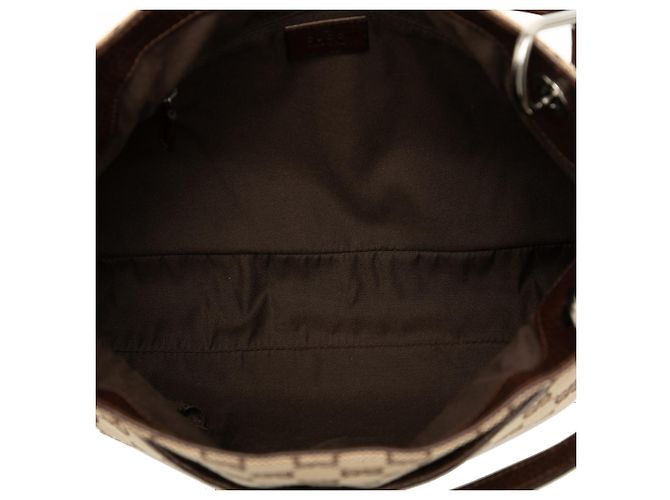 Bolsa de Ombro Gucci Beige GG Canvas Eclipse Bege - vista 4