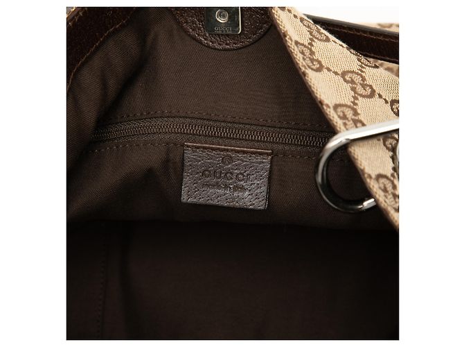 Bolsa de Ombro Gucci Beige GG Canvas Eclipse Bege - vista 5