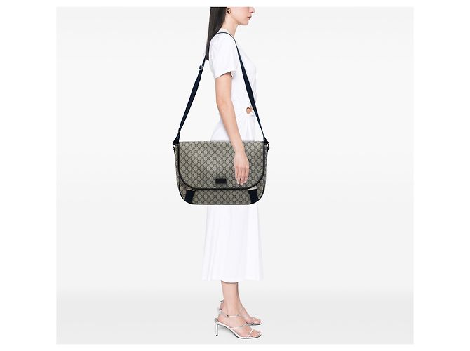 Borsa a tracolla Gucci Beige GG Supreme - vista 6