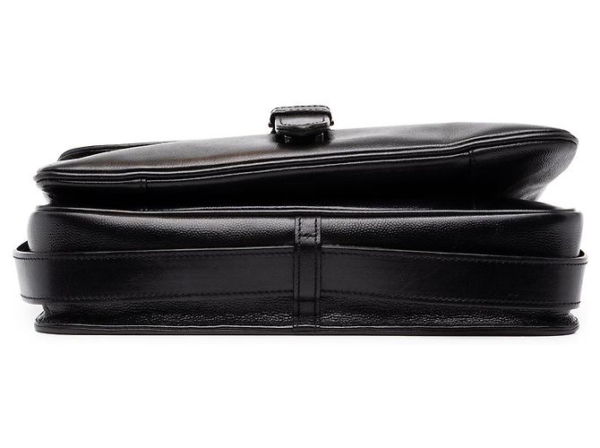 Autre Marque Borsa a tracolla Saint Laurent in pelle martellata nera Nero - vista 3
