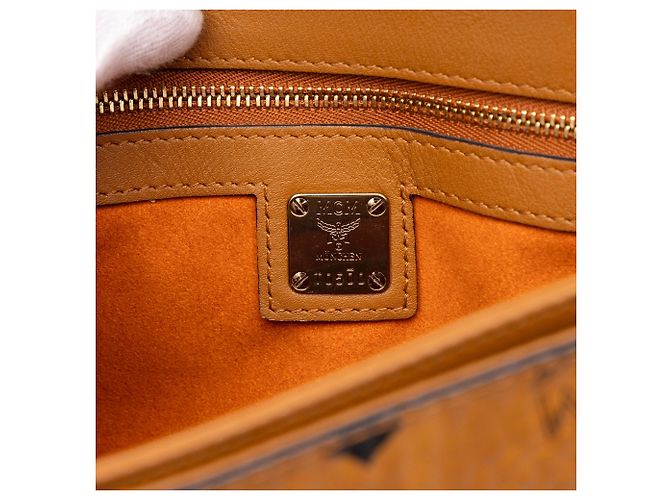 MCM Brown Medium Visetos Coated Canvas Patricia Handtasche mit oberem Griff Braun - Ansicht 5