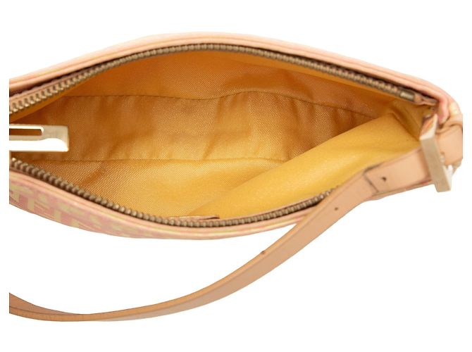 Pochette Fendi in tela Zucchino rosa - vista 4