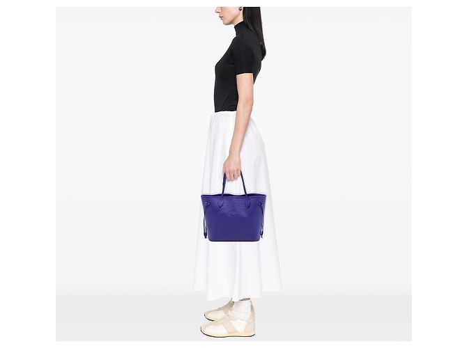 Louis Vuitton Purple Epi Neverfull MM Roxo - vista 6