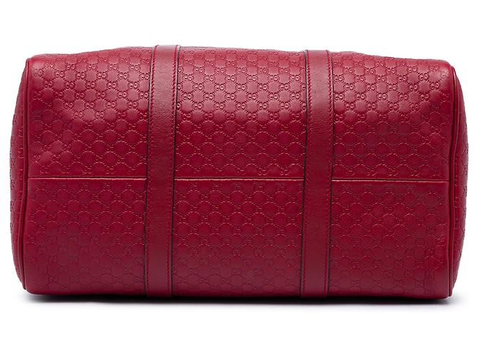 Gucci Red Medium Microguccissima Boston Bag Rot - Ansicht 3