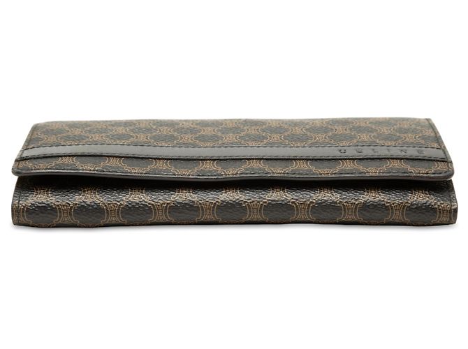 Céline Celine Black Macadam Coated Canvas Long Wallet - view 3
