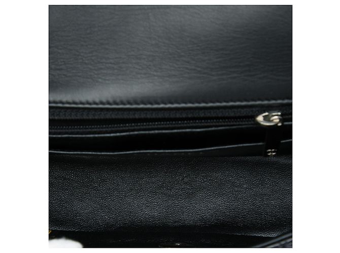 Chanel Black Mini Rectangular Classic Patent Single Flap Schwarz - Ansicht 4