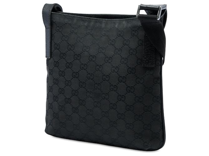Borsa a tracolla Gucci in tela GG nera Nero - vista 2