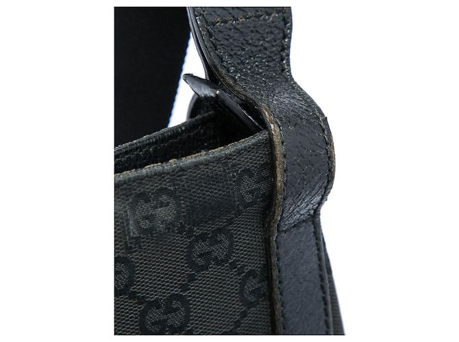Borsa a tracolla Gucci in tela GG nera Nero - vista 6