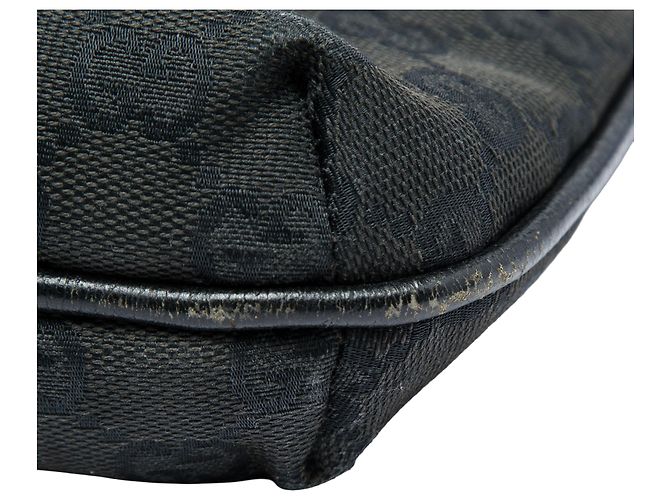 Borsa a tracolla Gucci in tela GG nera Nero - vista 8