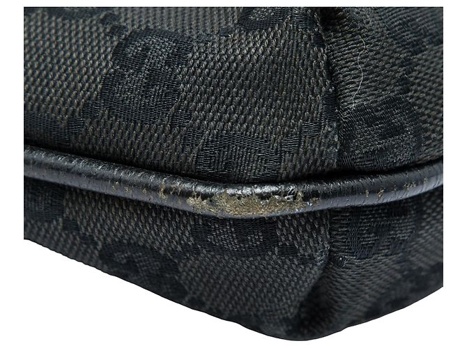 Borsa a tracolla Gucci in tela GG nera Nero - vista 9
