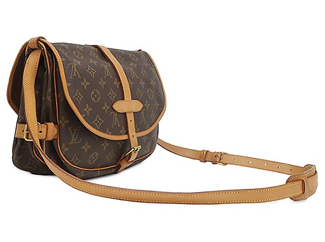 Louis Vuitton Brown Monogram Saumur 30 Marrom - vista 2